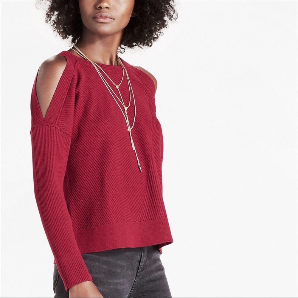 🌟NWT🌟Lucky Brand Cold Shoulder sweater size L